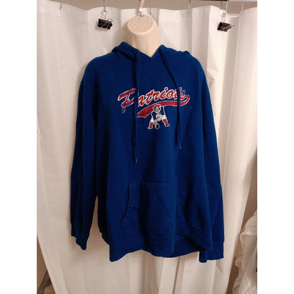 Mitchell and Ness New England Patriots pullover hoodie Sz 2X blue